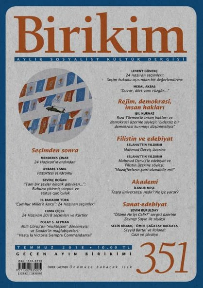 Birikim 351 Temmuz 2018 ürün görseli 1