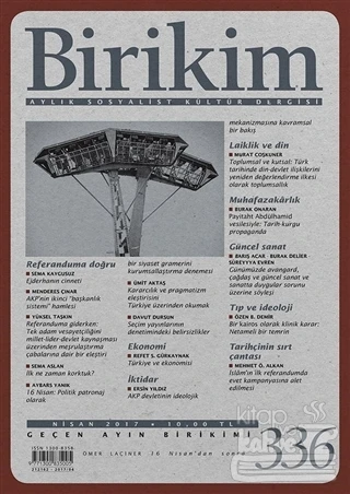 Birikim 336 Nisan 2017 ürün görseli 1