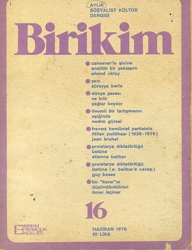Birikim 16 Haziran 1976 ürün görseli 1