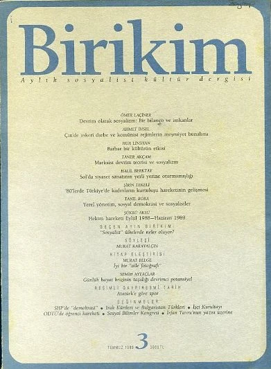 Birikim 3 Temmuz 1989 ürün görseli 1