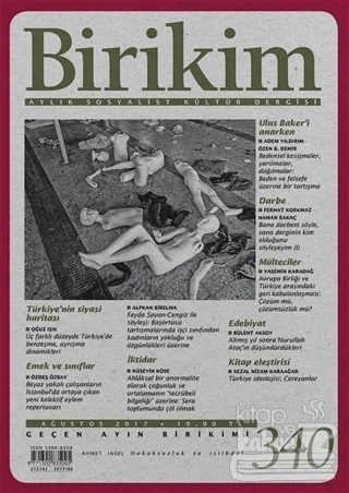 Birikim 340 Ağustos 2017 ürün görseli 1