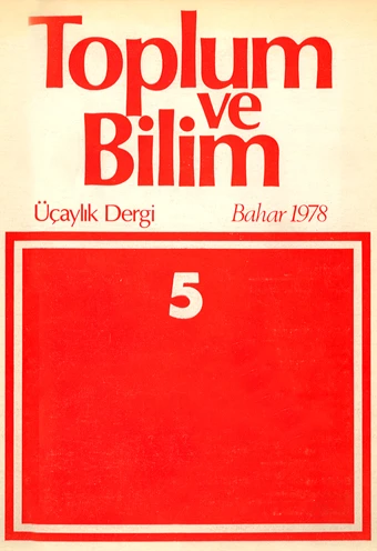 Toplum ve Bilim 5 Bahar 1978 ürün görseli 1