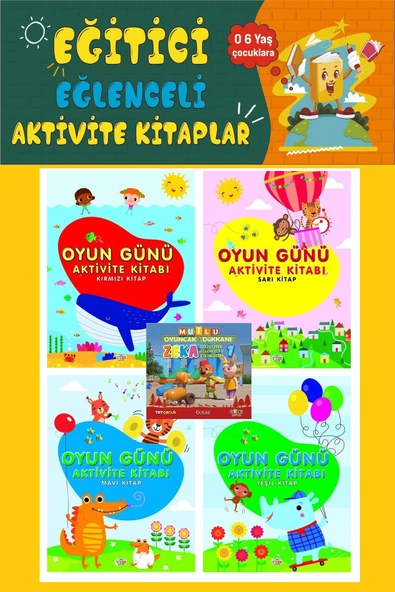 3-6 Yaş Oyun ve Aktivite Kitabı Seti (4 Kitap) ürün görseli 1