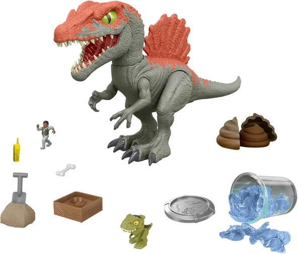 Jurassıc World Crushıvores Spinosaurus Cage Crashera HTP71 ürün görseli 1