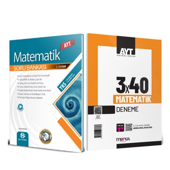 Bilgi Sarmal AYT Matematik Soru Bankası ve Marka Deneme Seti 2 Kitap ürün görseli 1