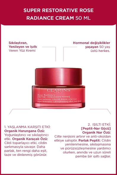 Clarıns Super Restorative Rose Radiance Cream 50ml ürün görseli 1