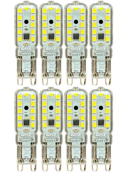 (8 Adet) Osaka 5W 6500K (Beyaz Işık) G9 Duylu Led Kapsül Ampul ürün görseli 1