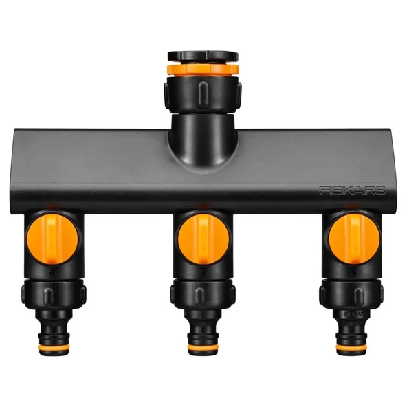 Fiskars 1070578 Üç Yollu Musluk Bağlantı Aparatı (21mm/26,5mm/33,3mm) ürün görseli 1
