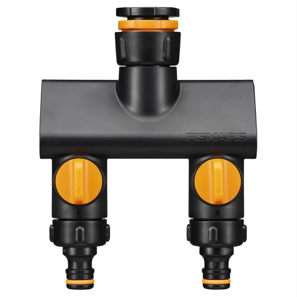 Fiskars 1070577 İkiz Musluk Bağlantı Aparatı (21mm/26,5mm/33,3mm) ürün görseli 1