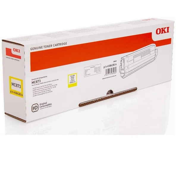 Okı 45862814 Sarı Toner-Y Mc873 Mc883 10.000 Sayfa ürün görseli 1
