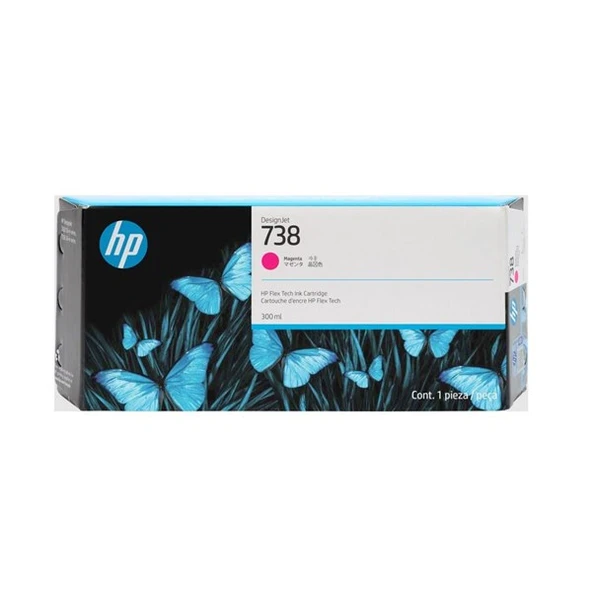 Hp 676M7a (738) 300 Ml Macenta Desıgnjet Ink Cartrıdge ürün görseli 1