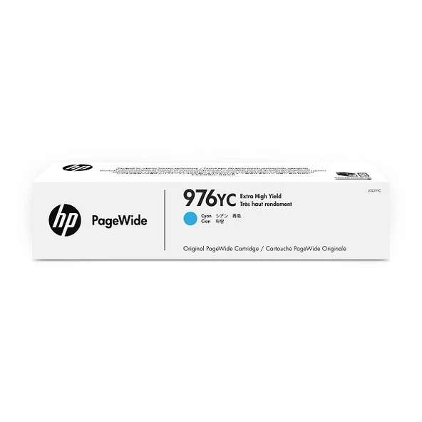 HP L0S29YC (976YC) CYAN EKSTRA YUKSEK KAPASITELI PAGEWIDE MUREKKEP KARTUSU 13.000 SAYFA ürün görseli 1