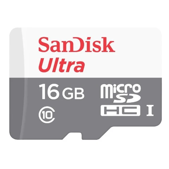 Sandısk 16Gb Ultra Msdhc 80Mb/S Class 10 Uhs-I Micro Sd Kart ürün görseli 1