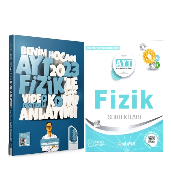 Benim Hocam 2023 AYT Fizik Konu ve Palme Soru Bankası Seti 2 Kitap ürün görseli 1