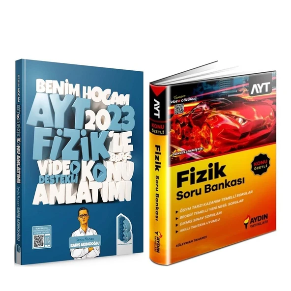 Benim Hocam 2023 AYT Fizik Konu ve Aydın Soru Bankası Seti 2 Kitap ürün görseli 1