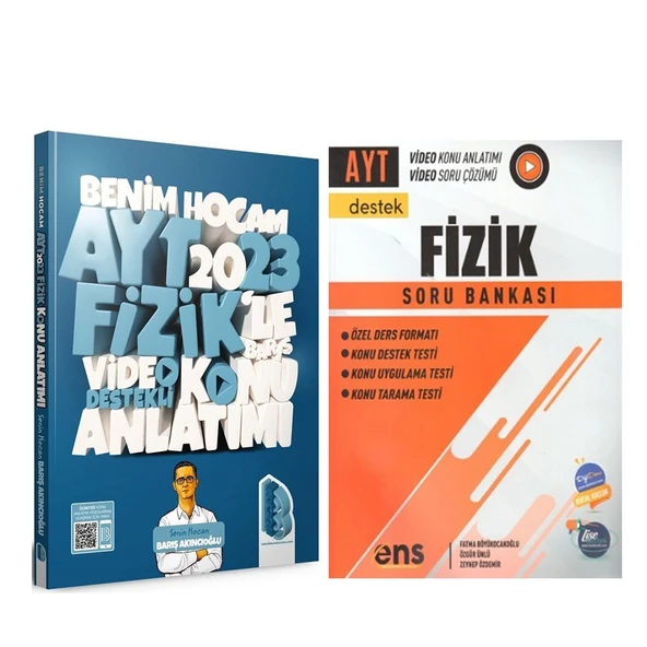 Benim Hocam 2023 AYT Fizik Konu ve ENS Soru Bankası Seti 2 Kitap ürün görseli 1