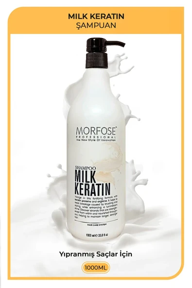 Milk Keratin Şampuan 1000 ML - Besleyici Koruyucu Etki ürün görseli 1