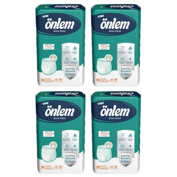 Önlem Emici Külot Orta Boy M 30'lu 4 Adet Hasta Bezi ürün görseli 1