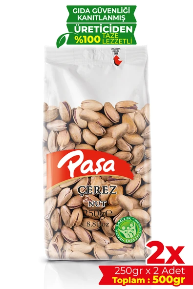 Paşa Kuruyemiş Kavrulmuş Antep Fıstığı 250 gr X 2 Adet (500 gr) ürün görseli 1
