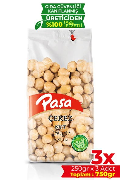 Paşa Kuruyemiş Kavrulmuş Fındık İçi 250 gr X 3 Adet (750 gr) ürün görseli 1