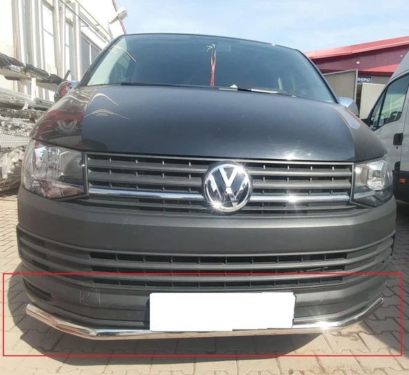 Volkswagen Transporter T5-T6 Krom Ön Koruma Bıyık Paslanmaz Çelik ürün görseli 1