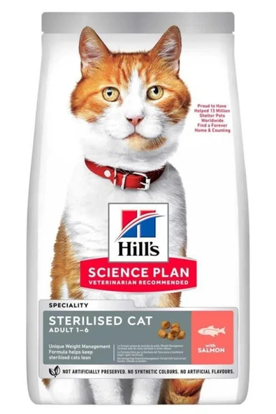 Hill's SP Somon Kısırlaştırılmış Yetişkin Kedi Maması  8+2 Kg. ürün görseli 1