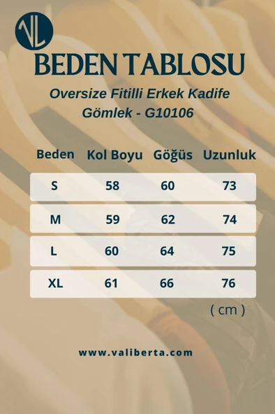 Fitilli Erkek Kadife Gömlek - Ekru - Resim 7