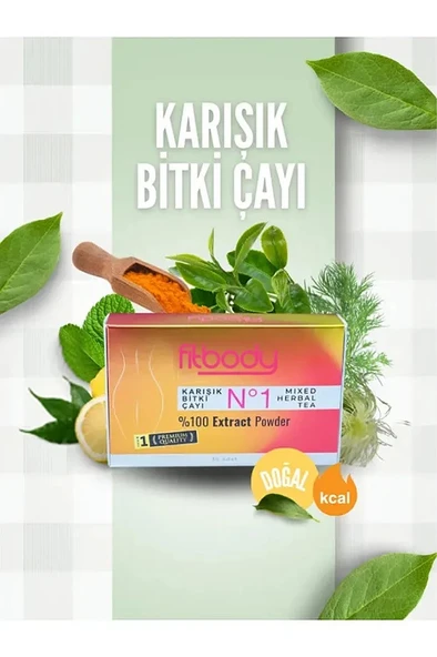 Doğal Karışımlı Detox Çay, Zayıflamaya Yardımcı Bitkisel Çay ürün görseli 1