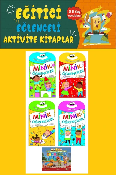 5-6 Yaş Minik Öğrenciler Seti (4 Kitap) ürün görseli 1