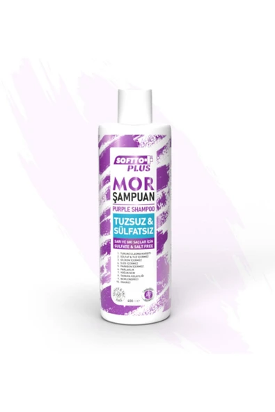 SOFTTO PLUS Tuzsuz Ve Sülfatsız Mor Şampuan 400ml ürün görseli 1