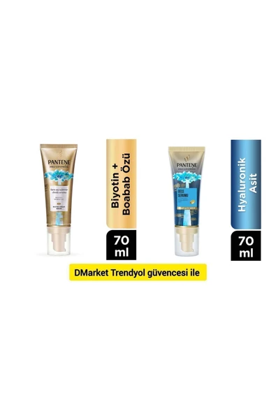 PANTENE Hydra Glow Kuru Saç Uçlarına Elveda Serumu 70 ml & Miracles Hydra Glow Gece Serumu, 70 ml ürün görseli 1