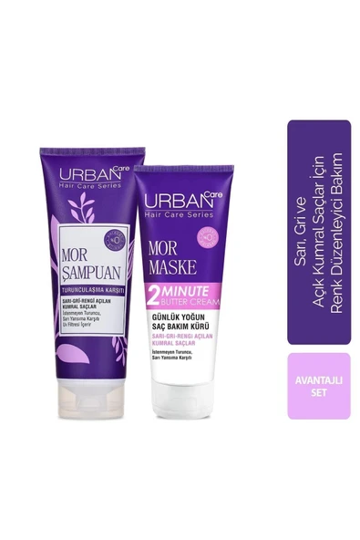 URBAN CARE Mor Şampuan Ve Maske Avantajlı Set ürün görseli 1