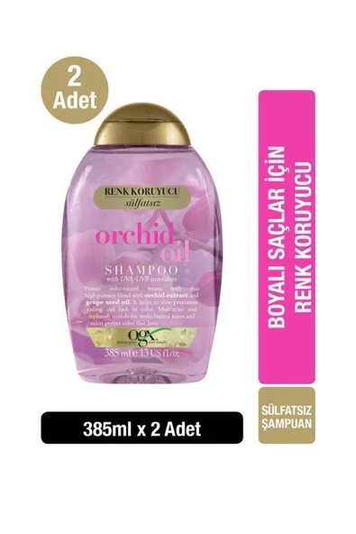 OGX Renk Koruyucu Orchid Oil Sülfatsız Şampuan 385 ml x2 ürün görseli 1