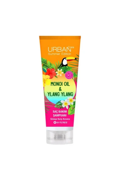 URBAN CARE Urban Summer Edition Monoi Oil & Ylang Ylang Saç Bakım Şampuanı +Uv Filtresi 250ml ürün görseli 1