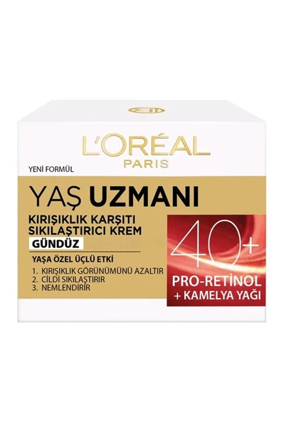 L'OREAL PARİS Loreal Yaş Uzmanı Kırışıklık Karşıtı Sıkılaştırıcı Krem Gündüz 50 ml ürün görseli 1