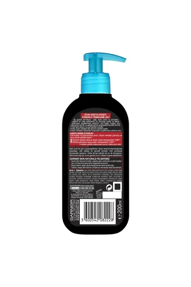 GARNİER Saf & Temiz Siyah Nokta Karşıtı Kömürlü Temizleme Jeli 200ml ürün görseli 1