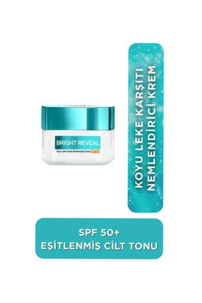 L'OREAL PARİS Loreal Paris Bright Reveal Koyu Leke Karşıtı, Cilt Tonu Eşitleyici Spf50+ Nemlendirici Krem Niasinam ürün görseli 1