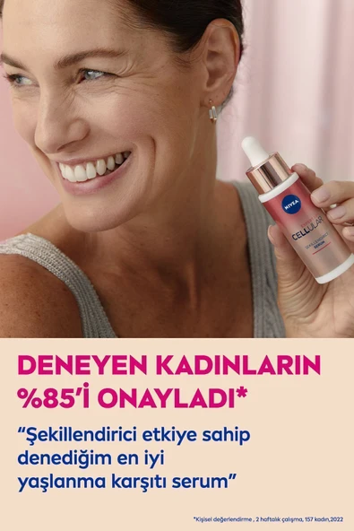 NIVEA Cellular Expert Lift Şekillendirici Serum 30ml, Yüz, Boyun Ve Dekolte Bölgesi, Saf Bakuchiol ürün görseli 1