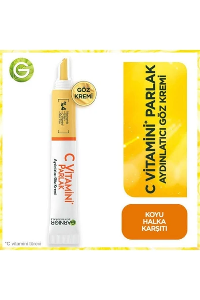 GARNİER GARNİER C VİTAMİNİ PARLAK AYDINLATICI GÖZ KREMİ 15 ML ürün görseli 1