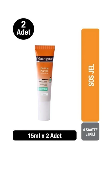 NEUTROGENA Visibly Clear Sivilce Karşıtı Sos Hızlı Etkili Akne Jeli 15 ml X2 ürün görseli 1