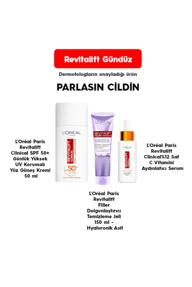 L'OREAL PARİS L’Oréal Paris Revitalift Gündüz Cilt Bakım Seti ürün görseli 1