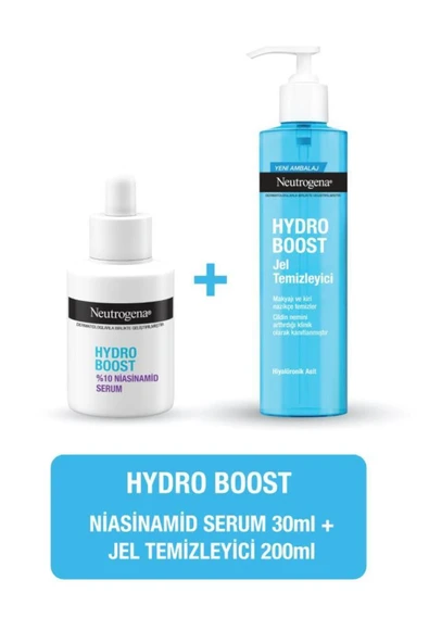 NEUTROGENA Hydro Boost Niasinamid Serum + Jel temizleyici ürün görseli 1