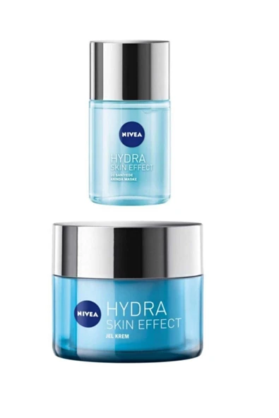 NIVEA Cilt Bakım Seti Hydra Skin Effect 20 Saniyede Anında Maske + Hydra Skin Effect Jel Krem 50 ml ürün görseli 1
