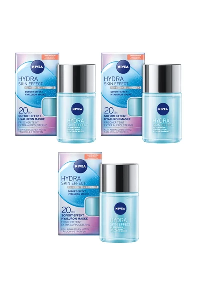 NIVEA Hydra Skin Effect 20 Saniyede Anında Maske Etkili Likit Maske 100 Ml X 3 Adet ürün görseli 1