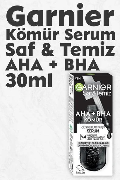GARNİER Serum Saf & Temiz Aha Bha Kömür 30 ml ürün görseli 1