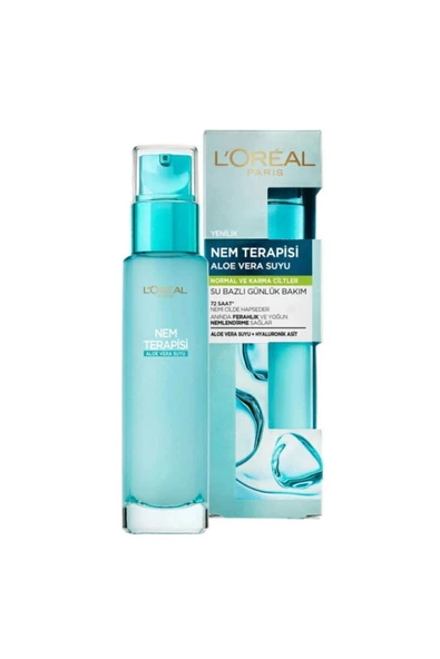L'OREAL PARİS Nem Terapisi Aloe Vera Suyu Normalden Karmaya Ciltler Için Su Bazli Günlük Bakim ürün görseli 1