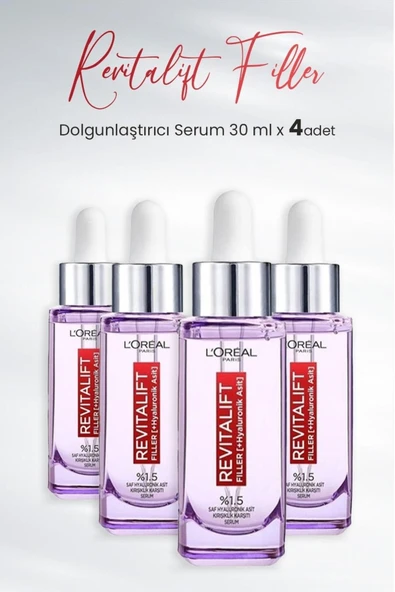 L'OREAL PARİS Revitalift Filler Dolgunlaştırıcı Serum 30 ml x 4 Adet ürün görseli 1