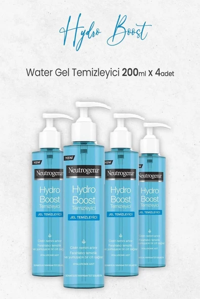 NEUTROGENA Hydro Boost Water Gel Temizleyici 200 ml x 4 Adet ürün görseli 1
