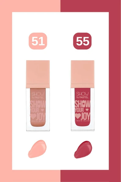 SHOW BY PASTEL Show Your Joy Liquid Blush Set - Likit Allık 51 + 55 ürün görseli 1