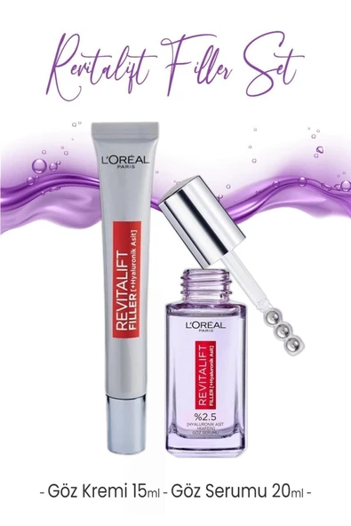 L'OREAL PARİS Revitalift Filler Göz Kremi ve Serumu ürün görseli 1